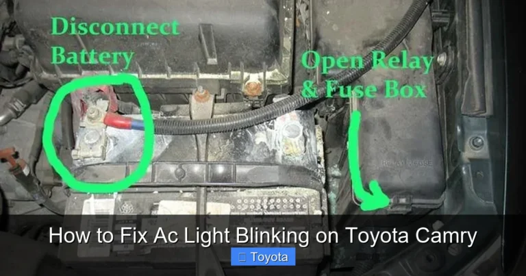 How to Fix Ac Light Blinking on Toyota Camry