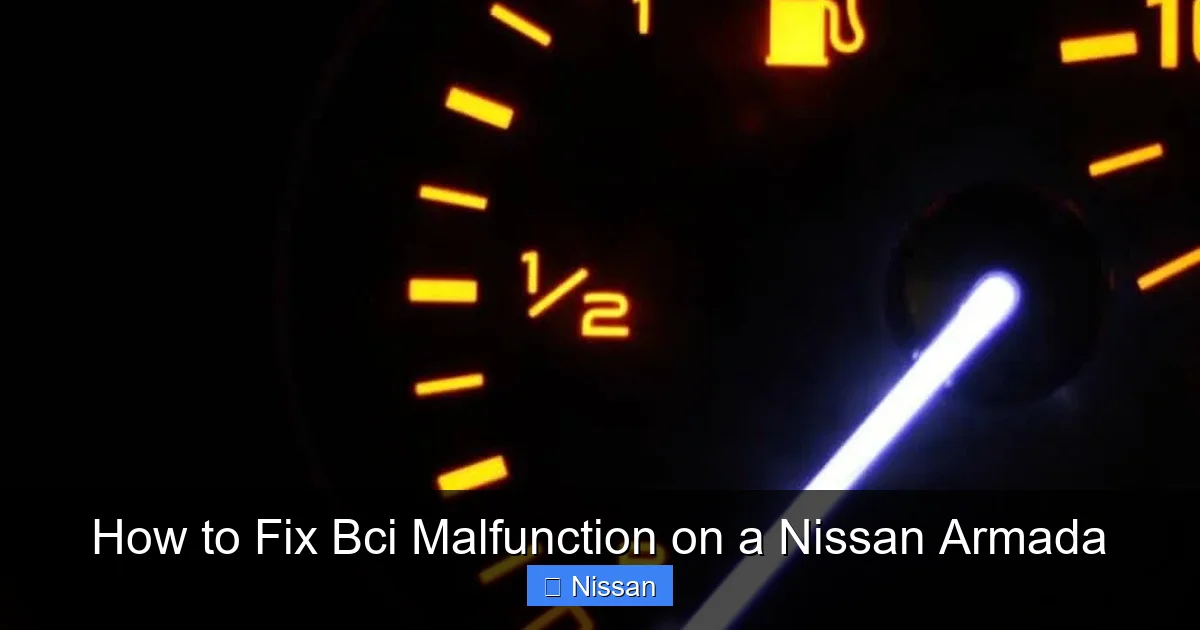 How to Fix Bci Malfunction on a Nissan Armada