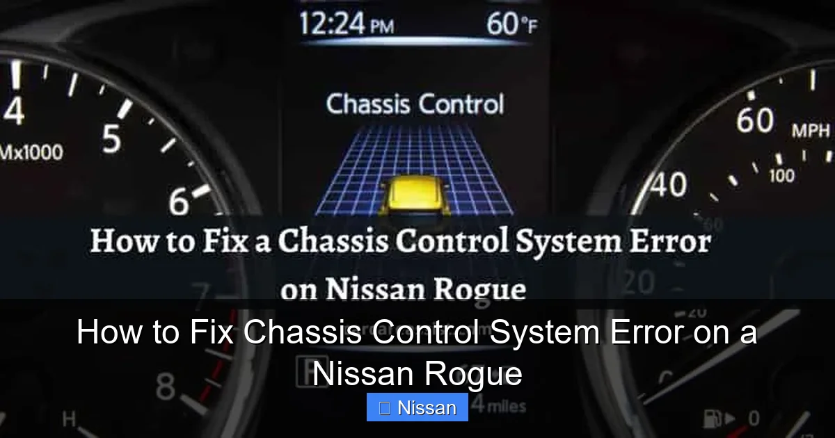 How to Fix Chassis Control System Error on a Nissan Rogue