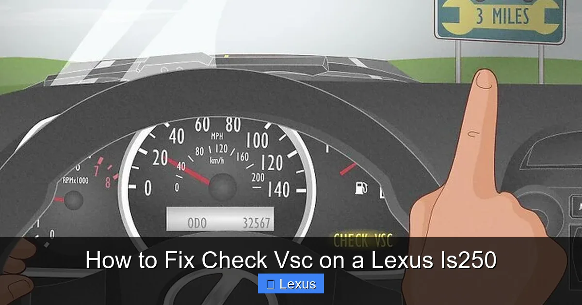 How to Fix Check Vsc on a Lexus Is250