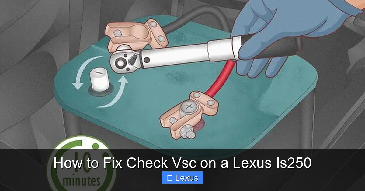 How to Fix Check Vsc on a Lexus Is250