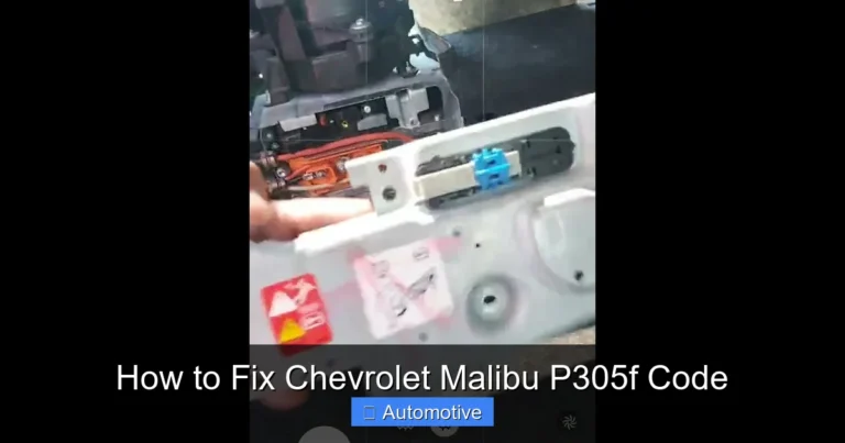 How to Fix Chevrolet Malibu P305f Code