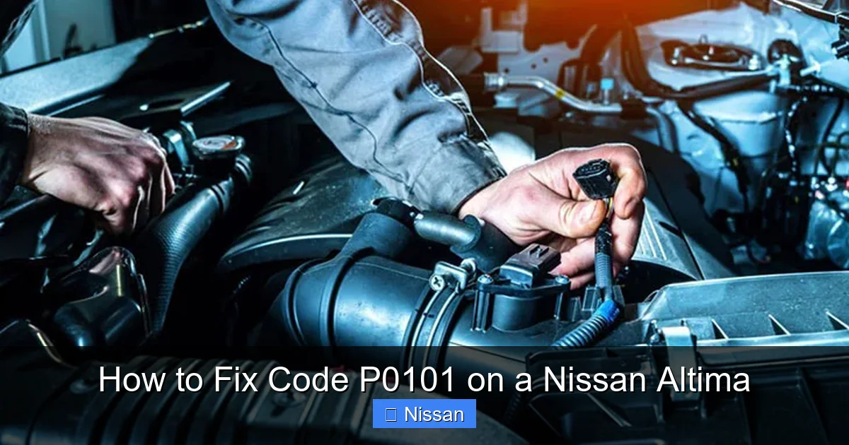 How to Fix Code P0101 on a Nissan Altima