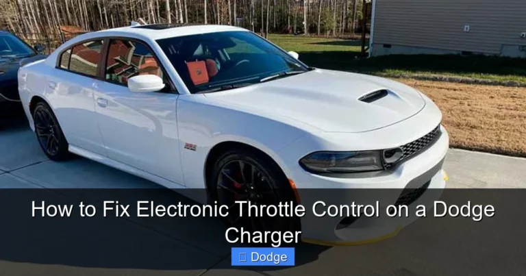 How to Fix Electronic Throttle Control on a Dodge Charger