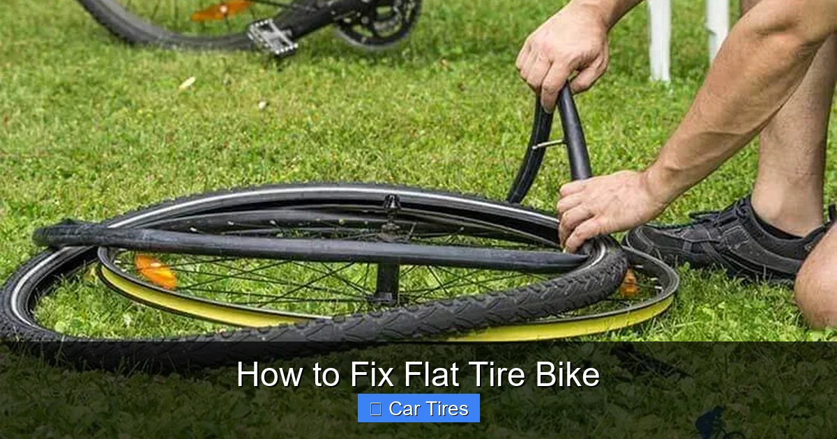 How to Fix Flat Tire Bike