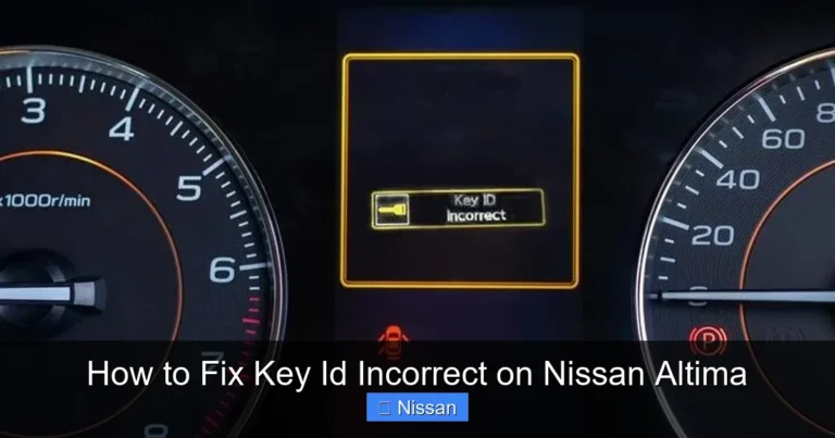 How to Fix Key Id Incorrect on Nissan Altima