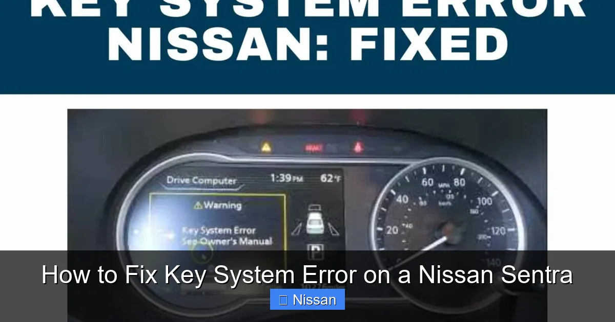 How to Fix Key System Error on a Nissan Sentra