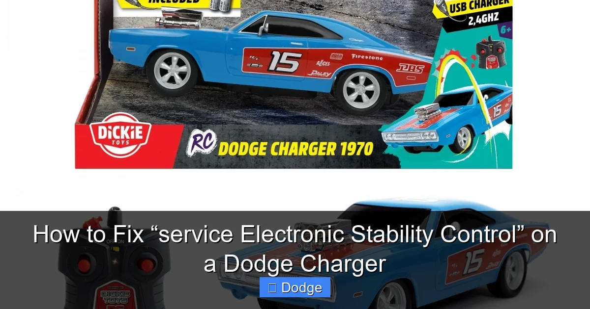 How to Fix “service Electronic Stability Control” on a Dodge Charger