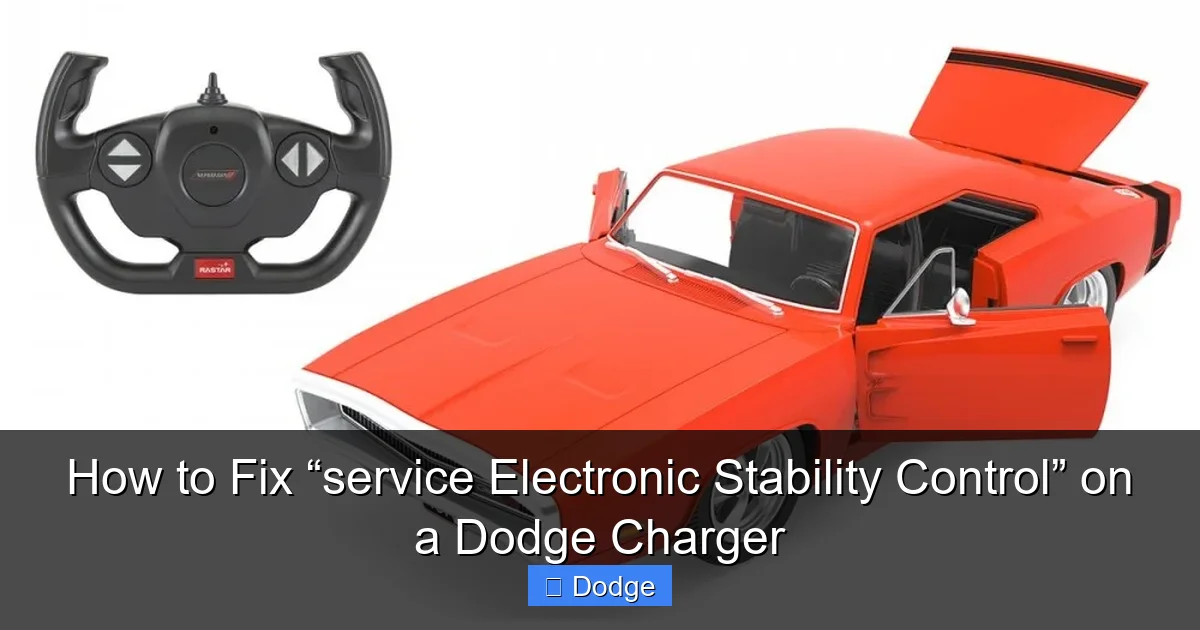 How to Fix “service Electronic Stability Control” on a Dodge Charger