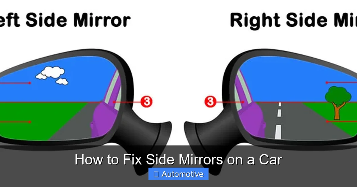 How to Fix Side Mirrors on a Car