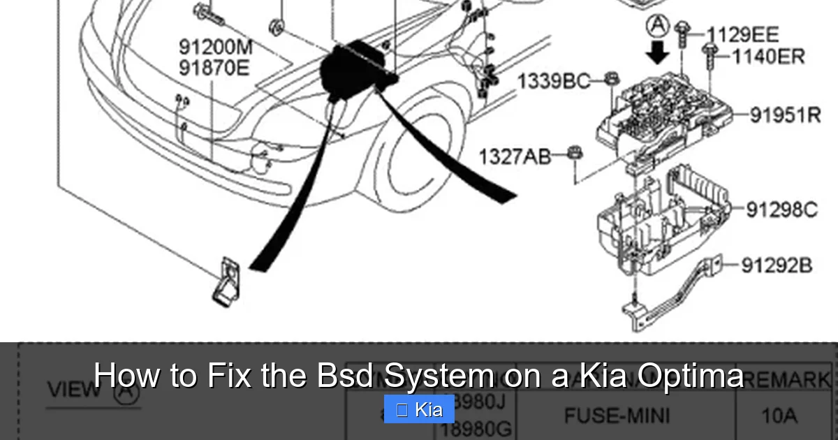 How to Fix the Bsd System on a Kia Optima