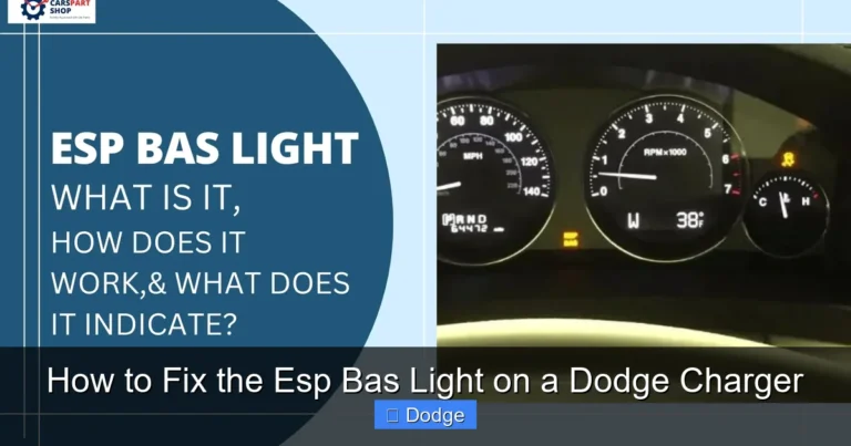 How to Fix the Esp Bas Light on a Dodge Charger