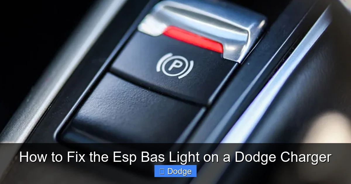 How to Fix the Esp Bas Light on a Dodge Charger