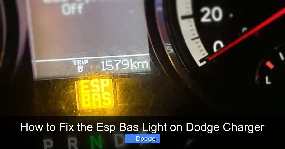 How to Fix the Esp Bas Light on Dodge Charger