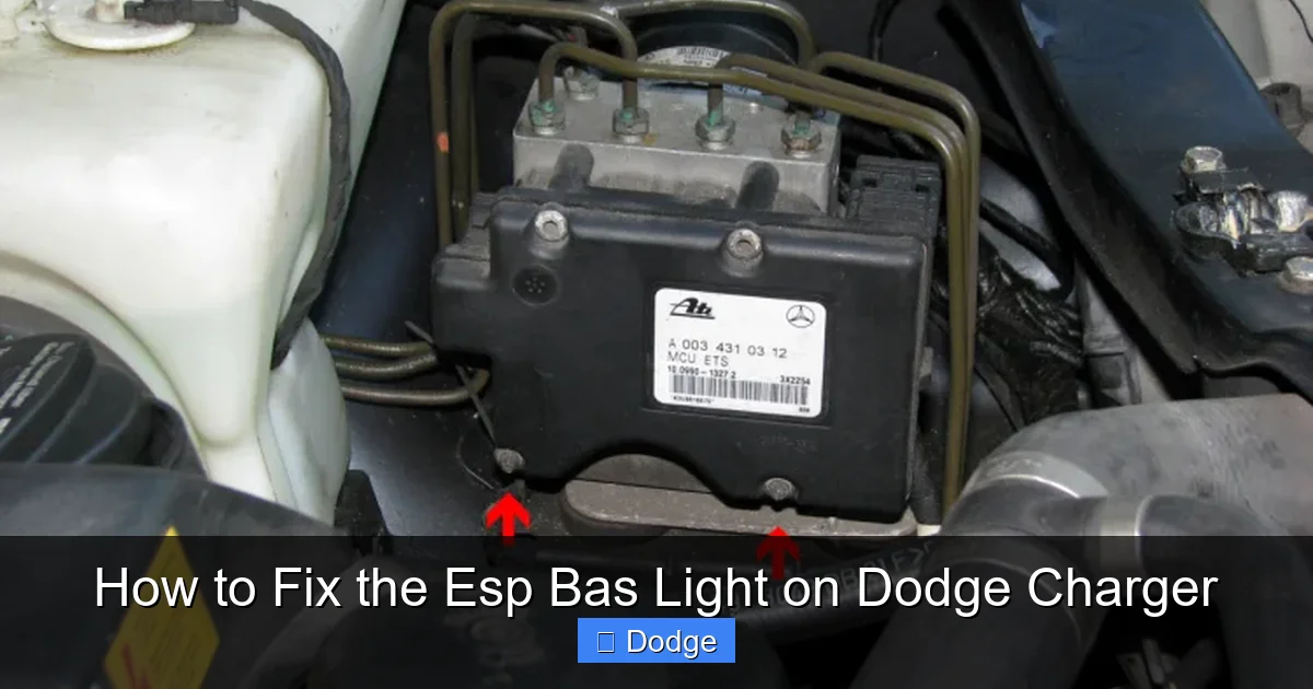 How to Fix the Esp Bas Light on Dodge Charger
