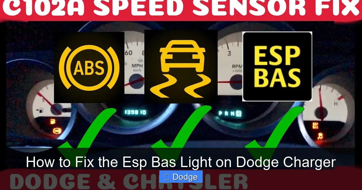 How to Fix the Esp Bas Light on Dodge Charger