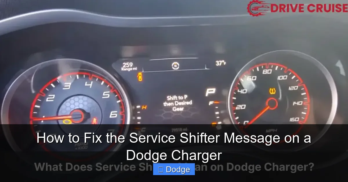 How to Fix the Service Shifter Message on a Dodge Charger