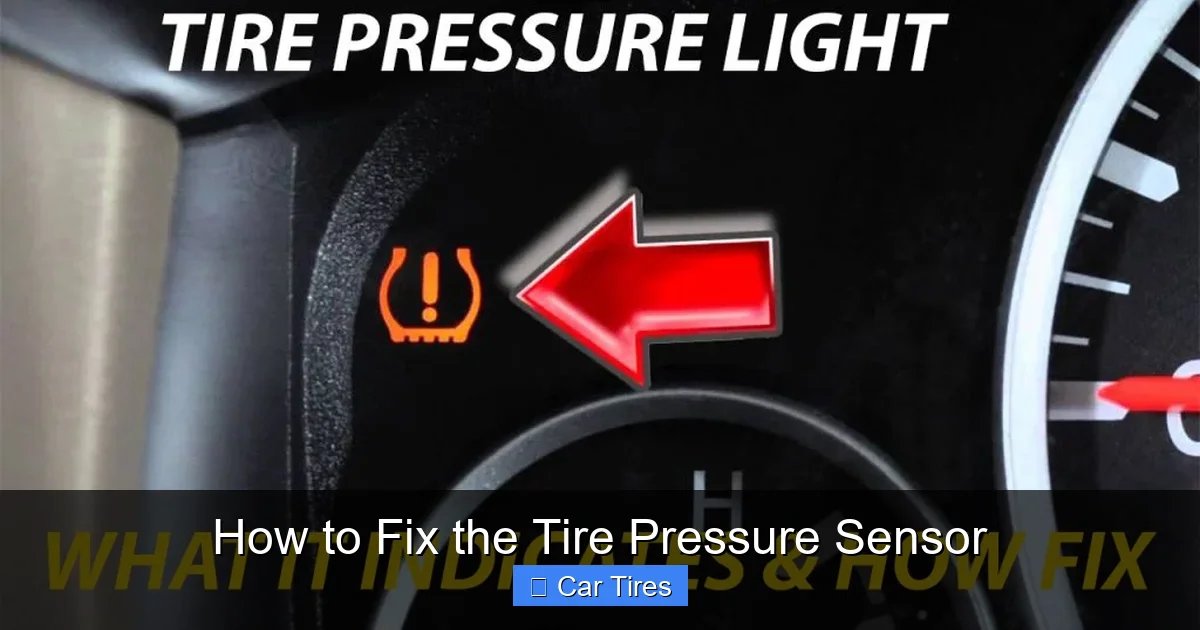 How to Fix the Tire Pressure Sensor