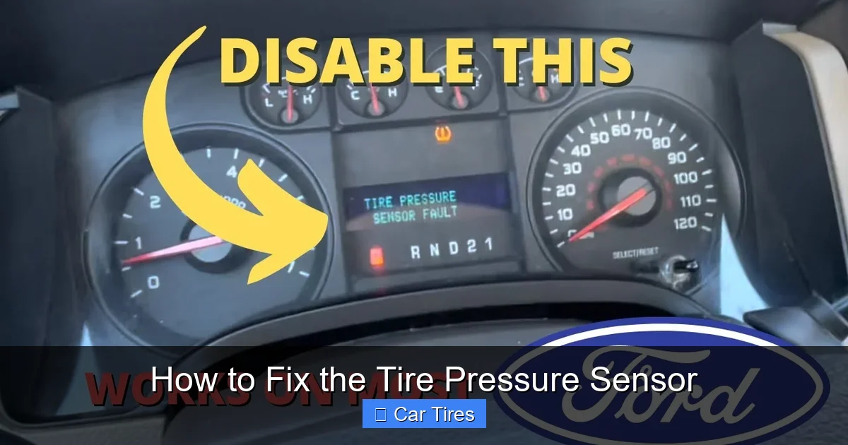 How to Fix the Tire Pressure Sensor