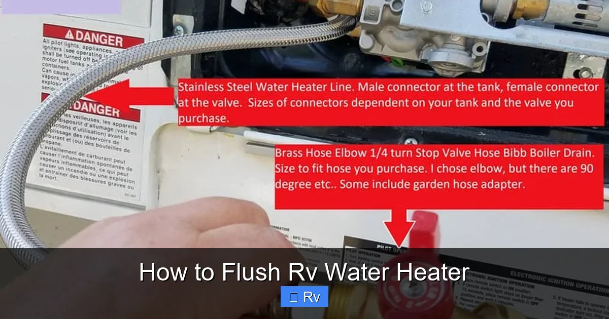 How to Flush Rv Water Heater