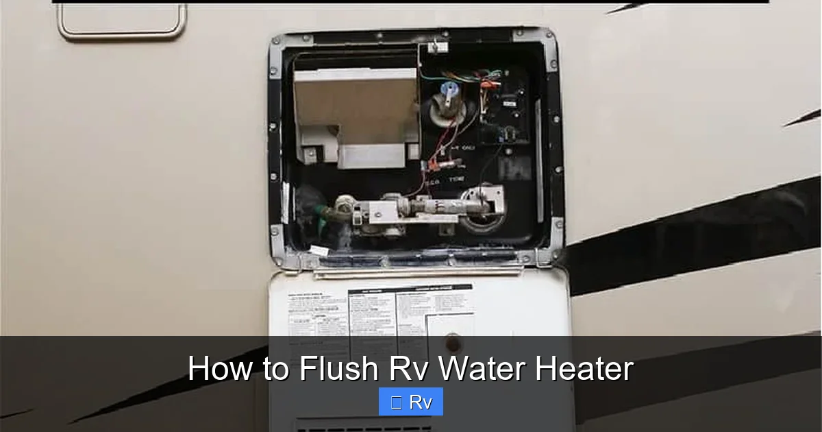How to Flush Rv Water Heater
