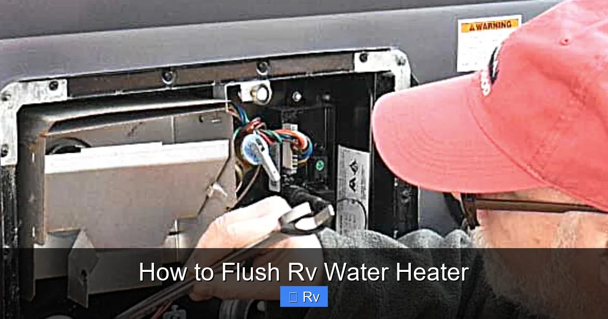 How to Flush Rv Water Heater
