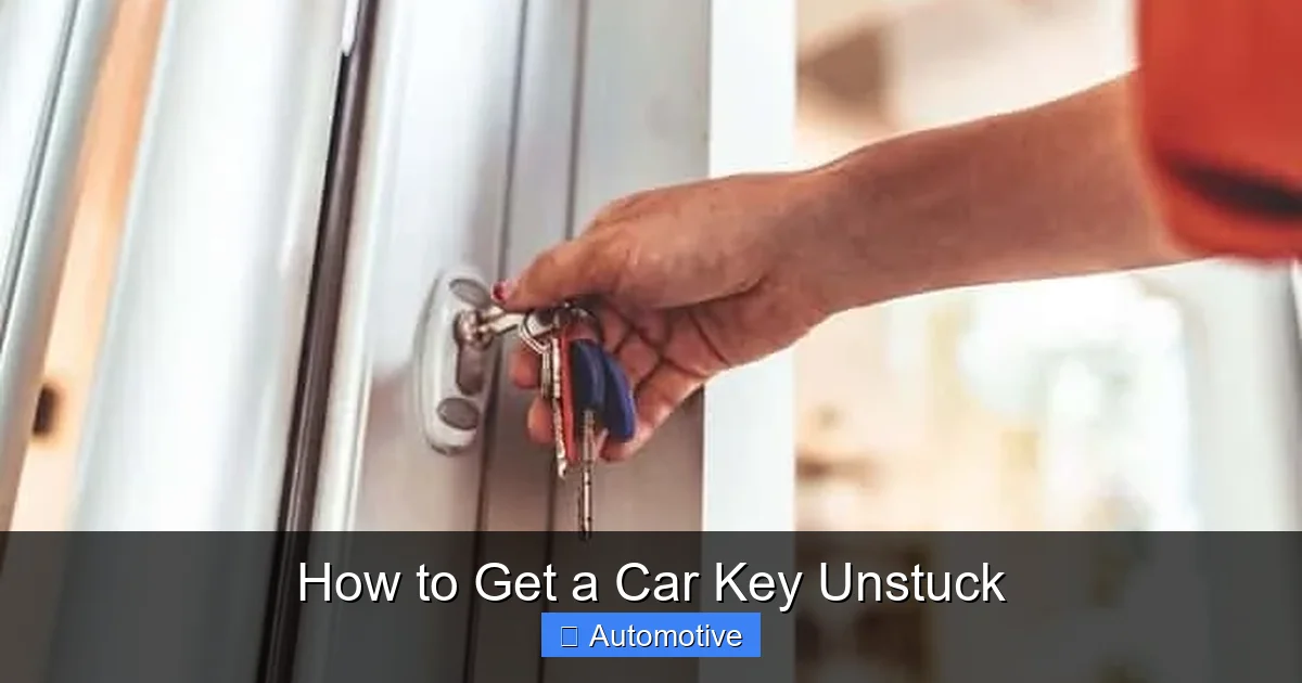 How to Get a Car Key Unstuck