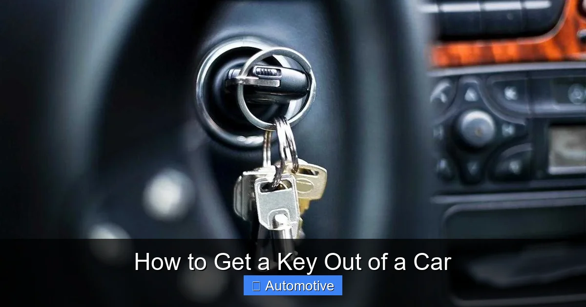 How to Get a Key Out of a Car