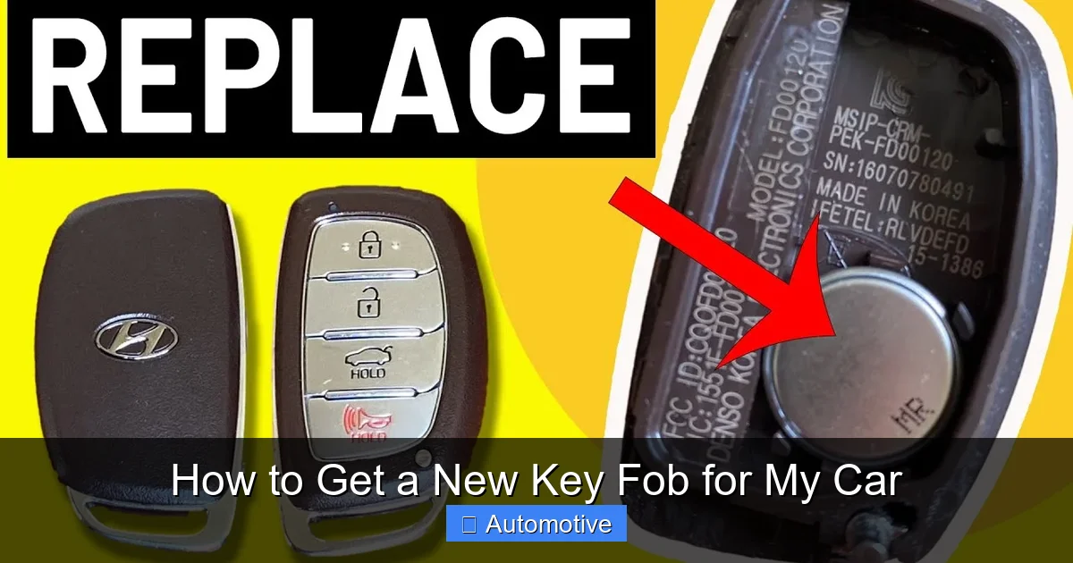How to Get a New Key Fob for My Car