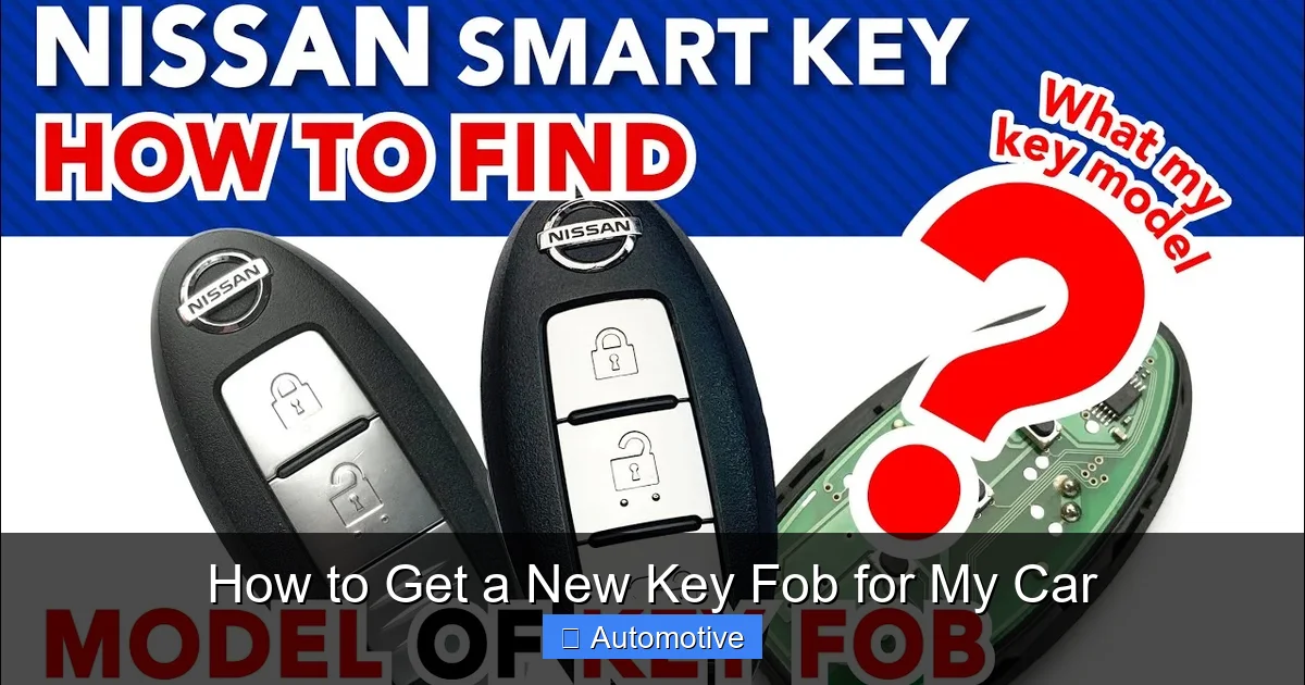 How to Get a New Key Fob for My Car