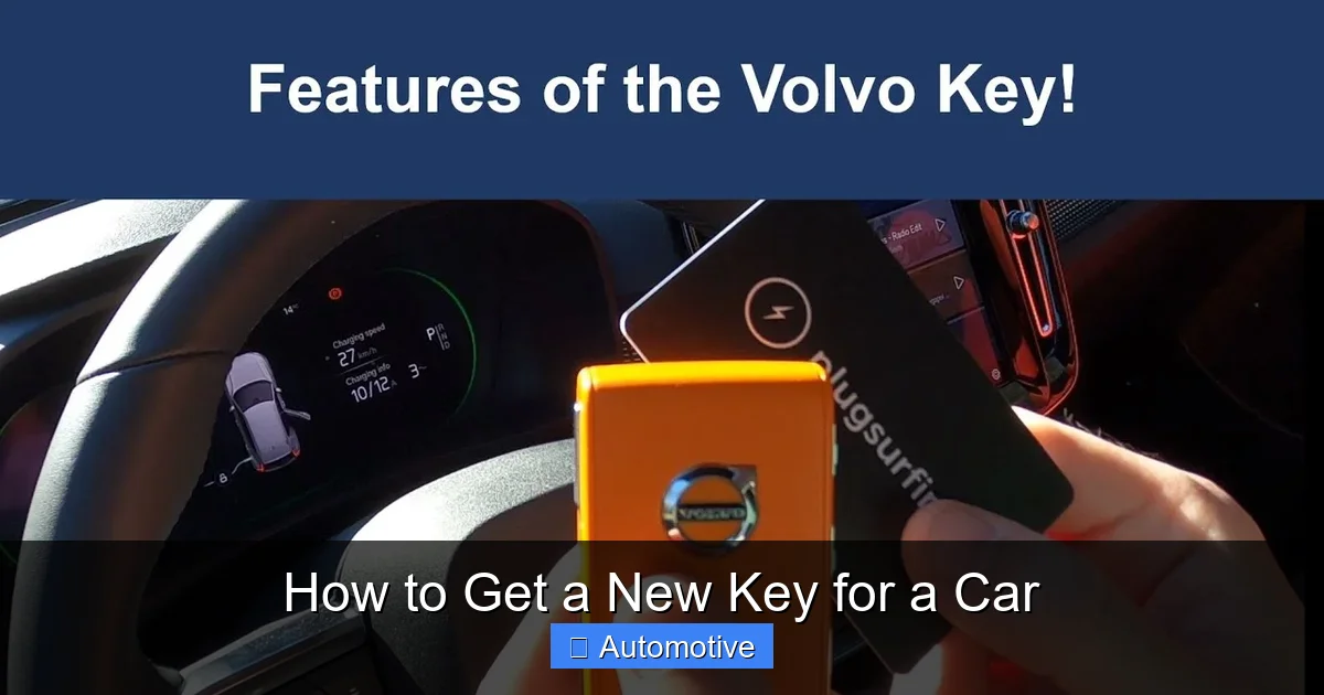 How to Get a New Key for a Car