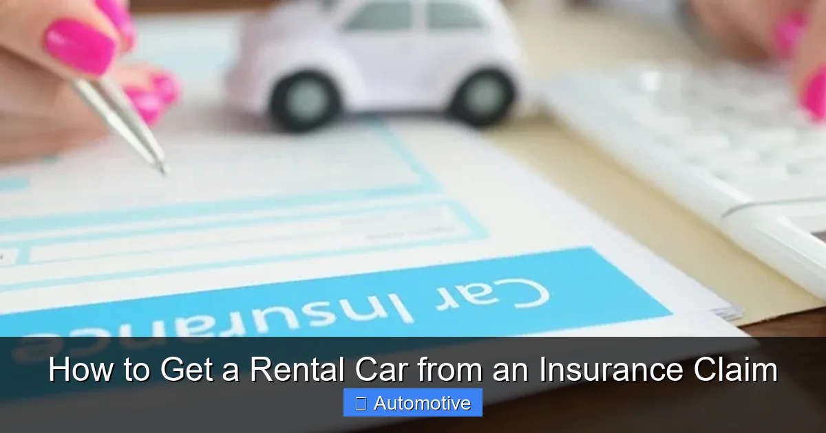 How to Get a Rental Car from an Insurance Claim