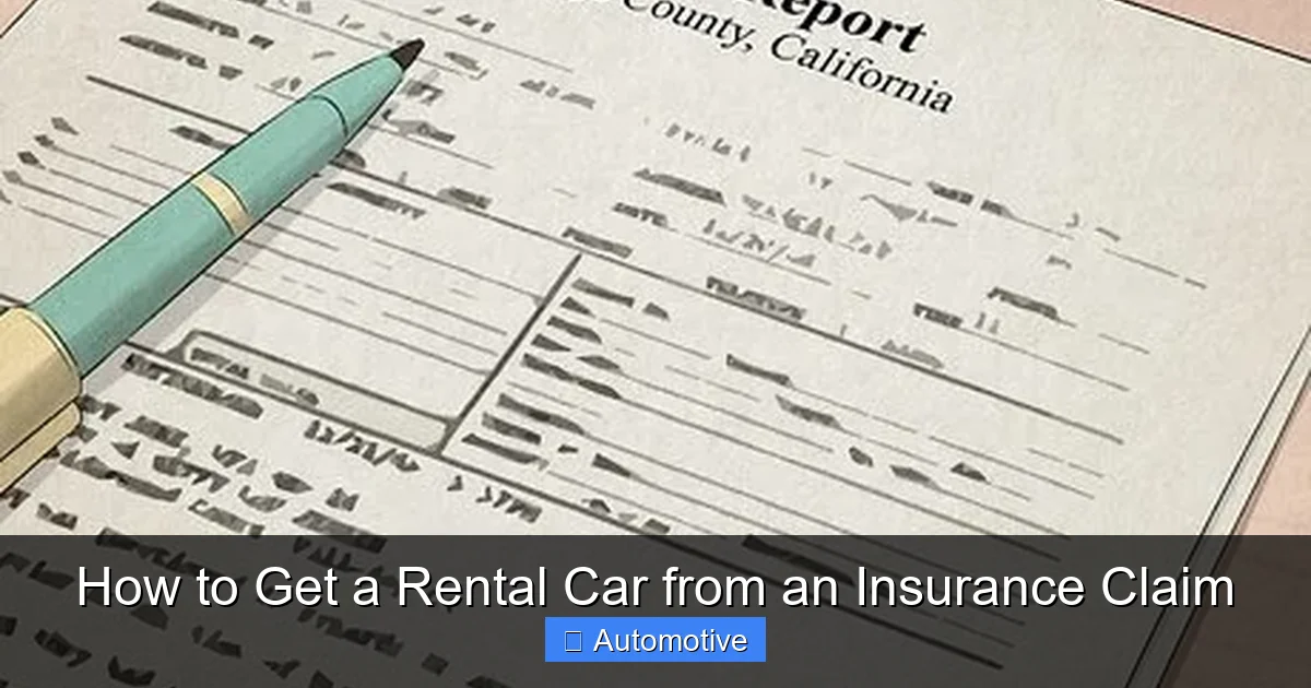 How to Get a Rental Car from an Insurance Claim