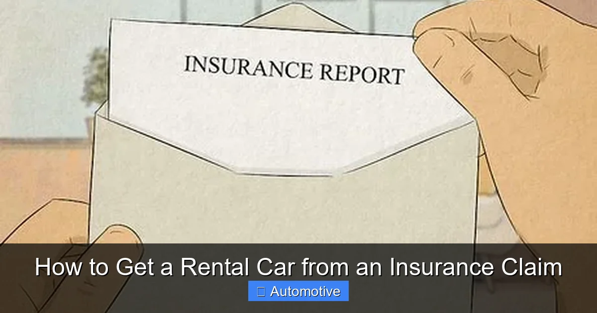 How to Get a Rental Car from an Insurance Claim