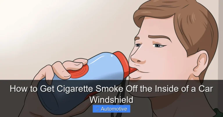 How to Get Cigarette Smoke Off the Inside of a Car Windshield