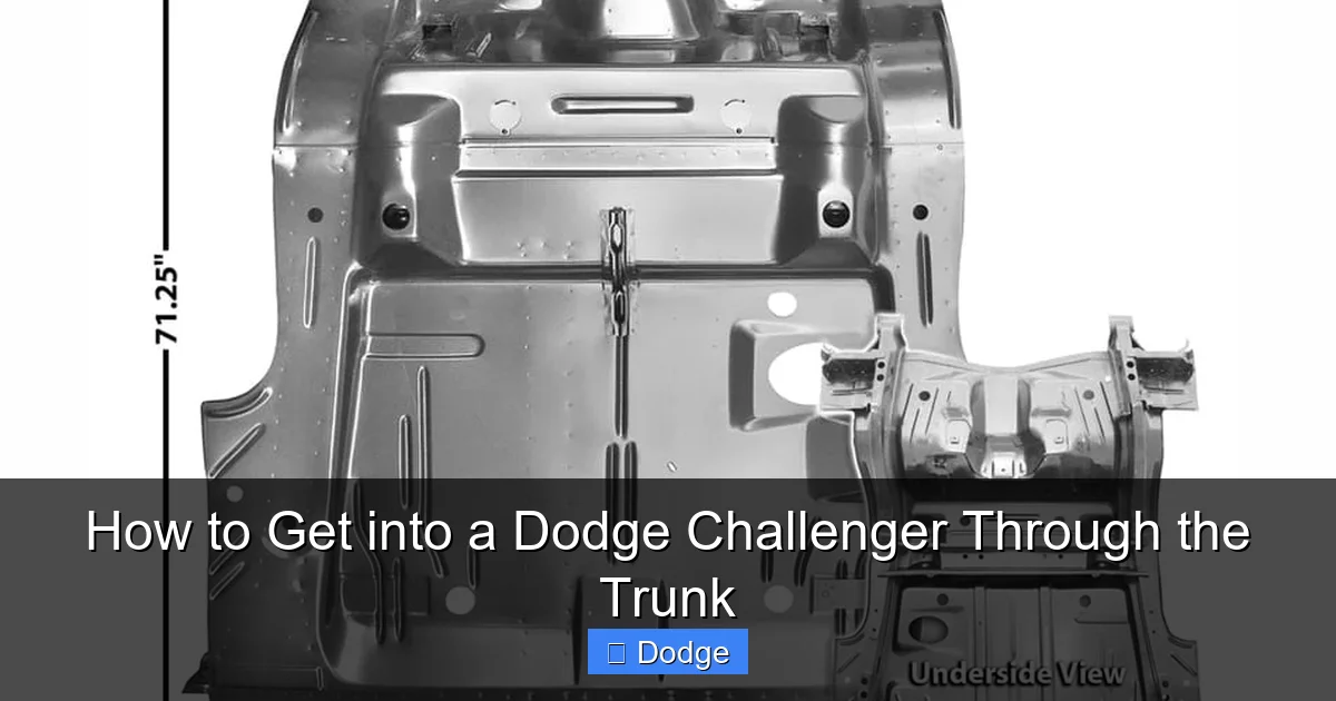 How to Get into a Dodge Challenger Through the Trunk