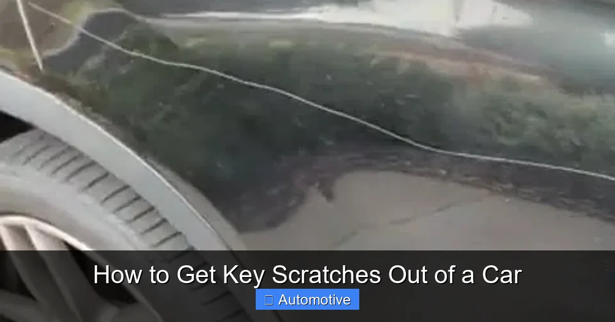 How to Get Key Scratches Out of a Car