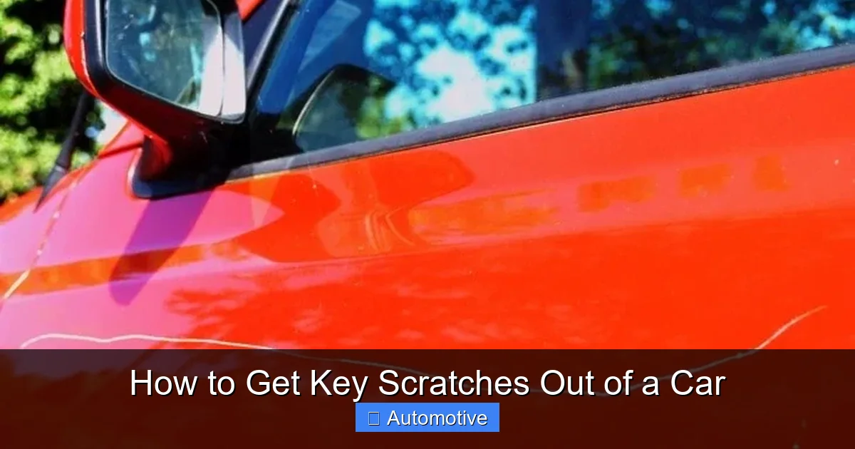 How to Get Key Scratches Out of a Car