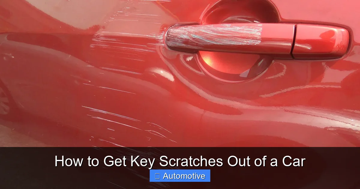 How to Get Key Scratches Out of a Car