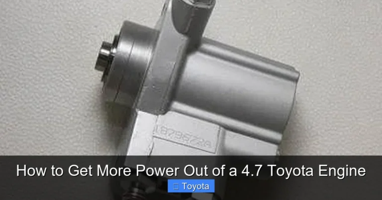 How to Get More Power Out of a 4.7 Toyota Engine