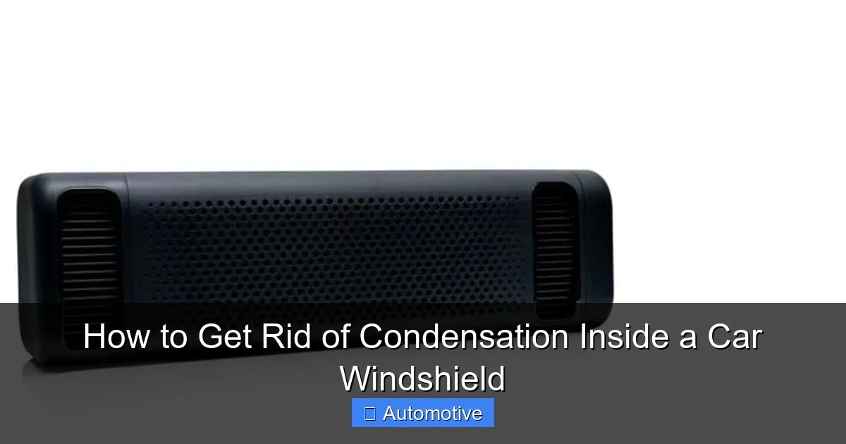 How to Get Rid of Condensation Inside a Car Windshield