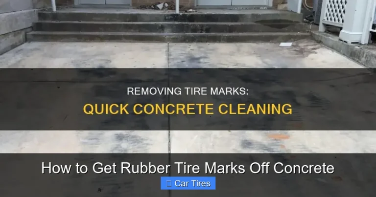 How to Get Rubber Tire Marks Off Concrete