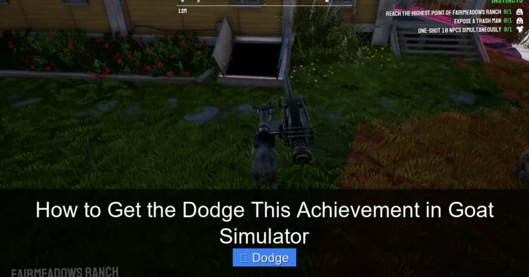 How to Get the Dodge This Achievement in Goat Simulator