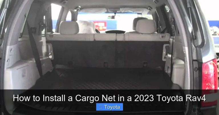 How to Install a Cargo Net in a 2023 Toyota Rav4