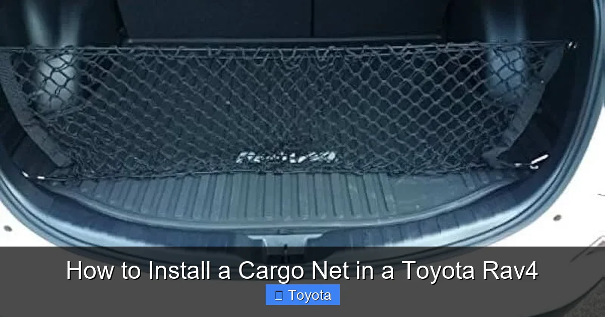 How to Install a Cargo Net in a Toyota Rav4