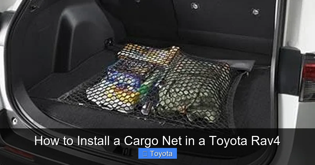 How to Install a Cargo Net in a Toyota Rav4