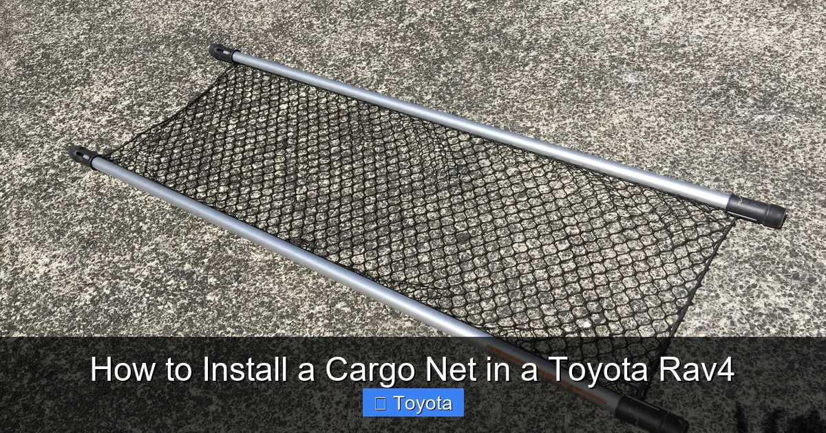 How to Install a Cargo Net in a Toyota Rav4