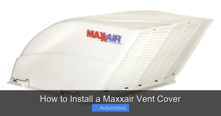 How to Install a Maxxair Vent Cover