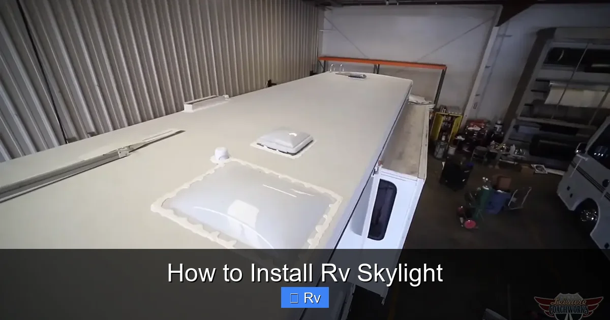 How to Install Rv Skylight