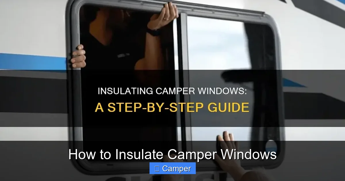 How to Insulate Camper Windows